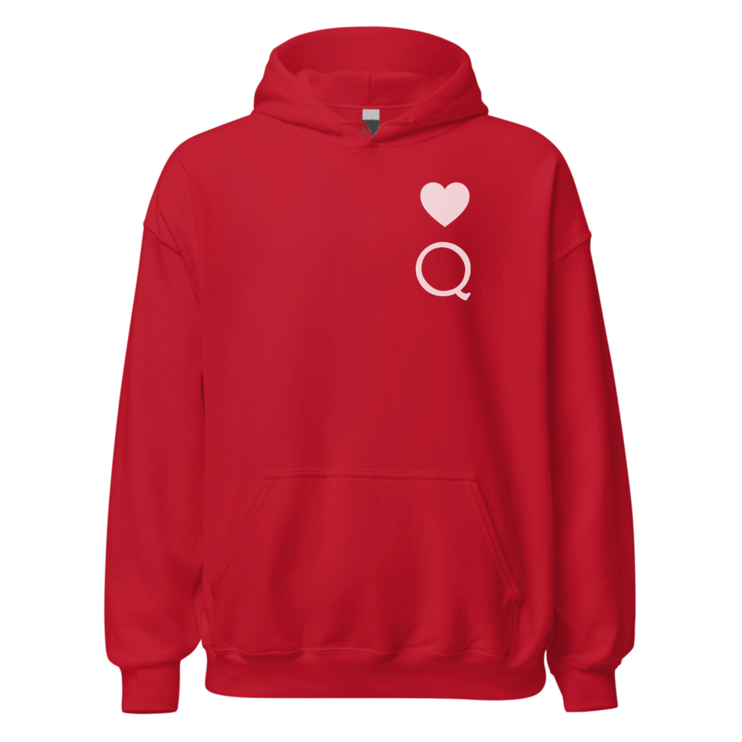 QUEEN Oversize Premium Hoodie - Rouge