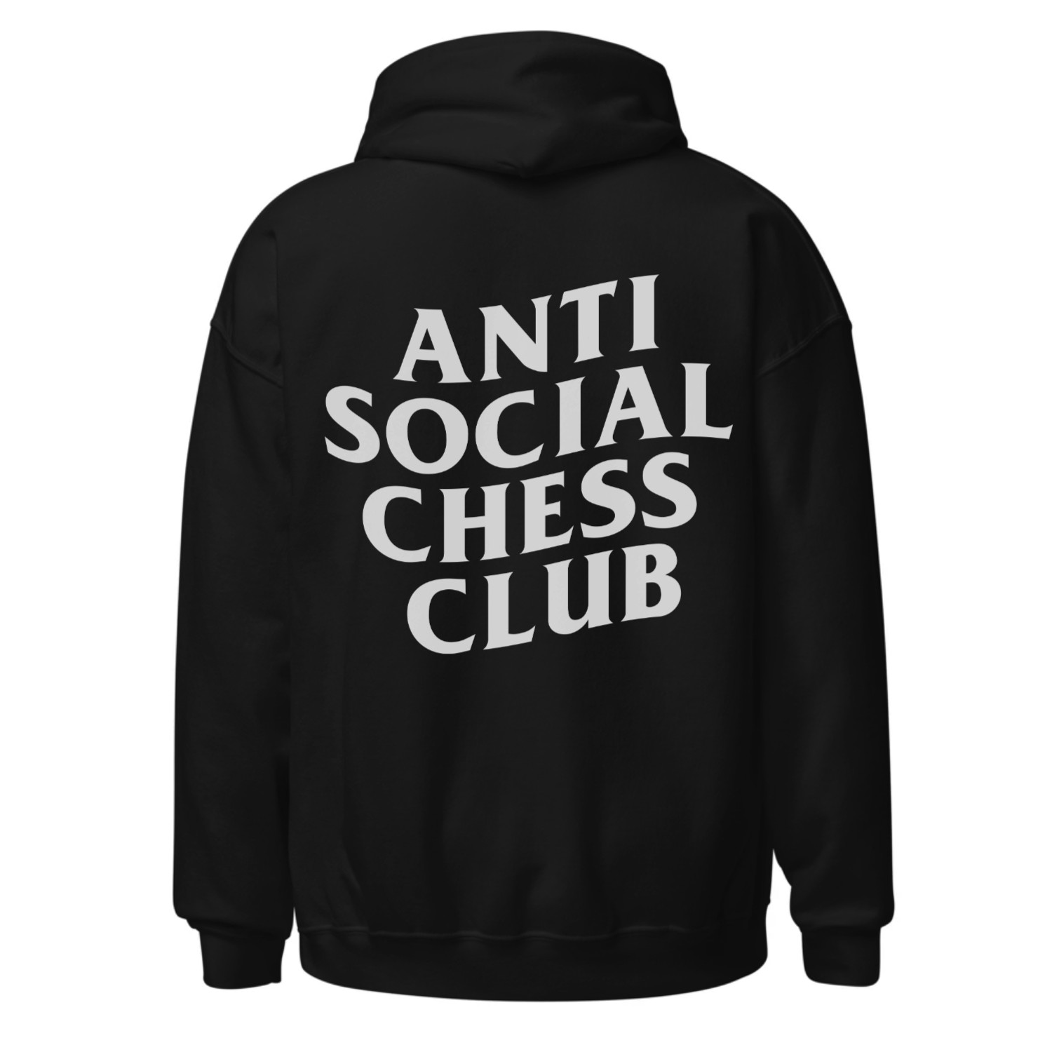 Anti Social Chess Club Oversize Premium Hoodie - Noir – Image 2