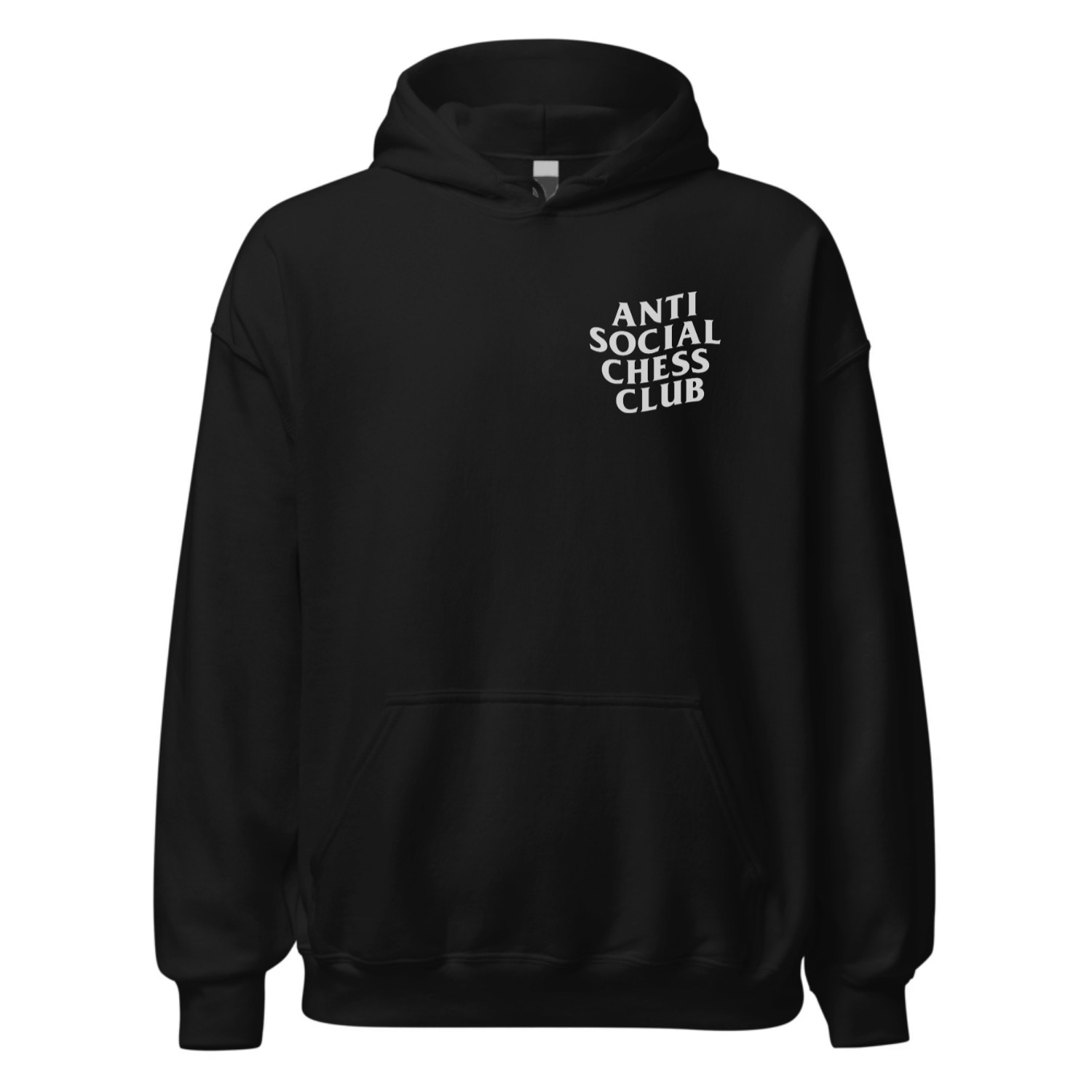 Anti Social Chess Club Oversize Premium Hoodie - Noir